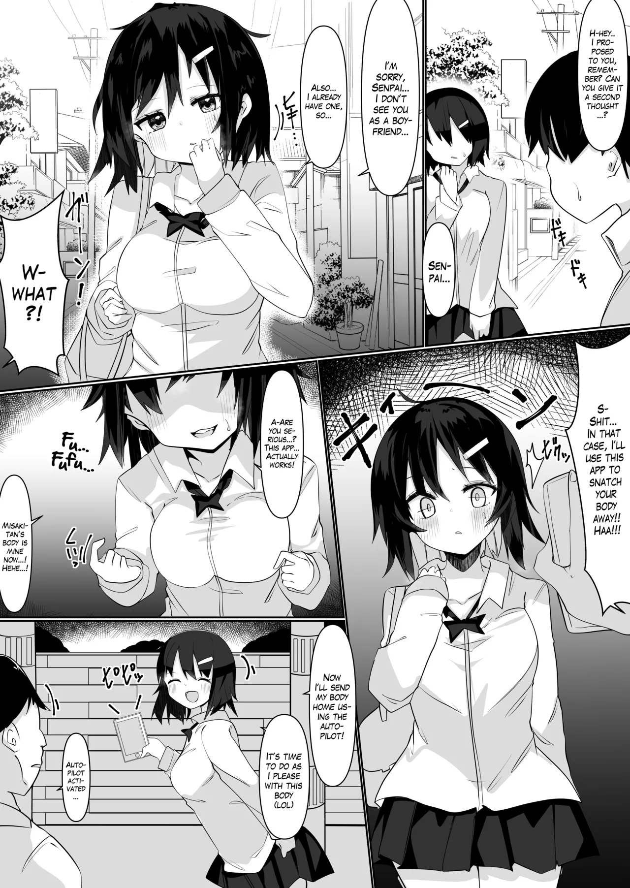 Hentai Manga Comic-Using a Body Change App to Have Sex! ~Lewdness Overload in a Woman's Body~-Read-5
